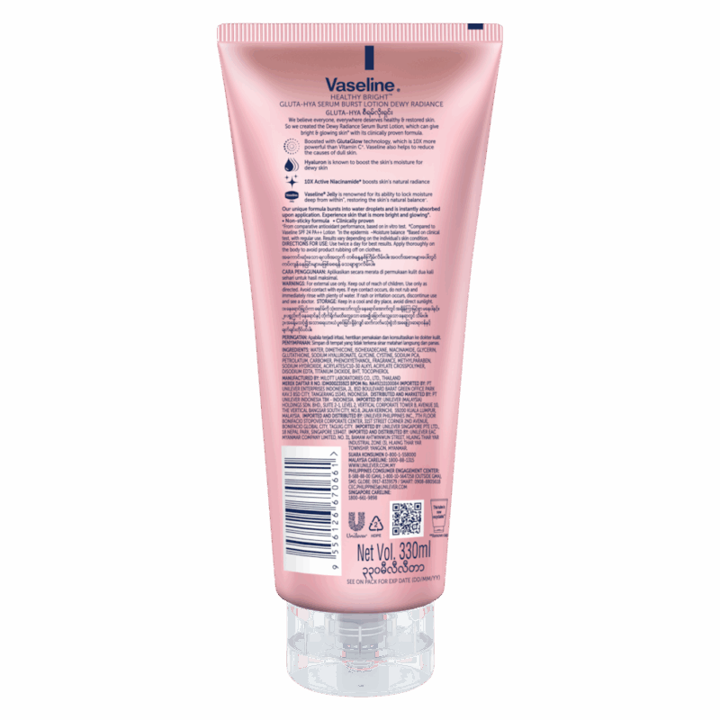 Vaseline® Gluta-Hya Serum Burst Lotion Dewy Radiance - Image 2